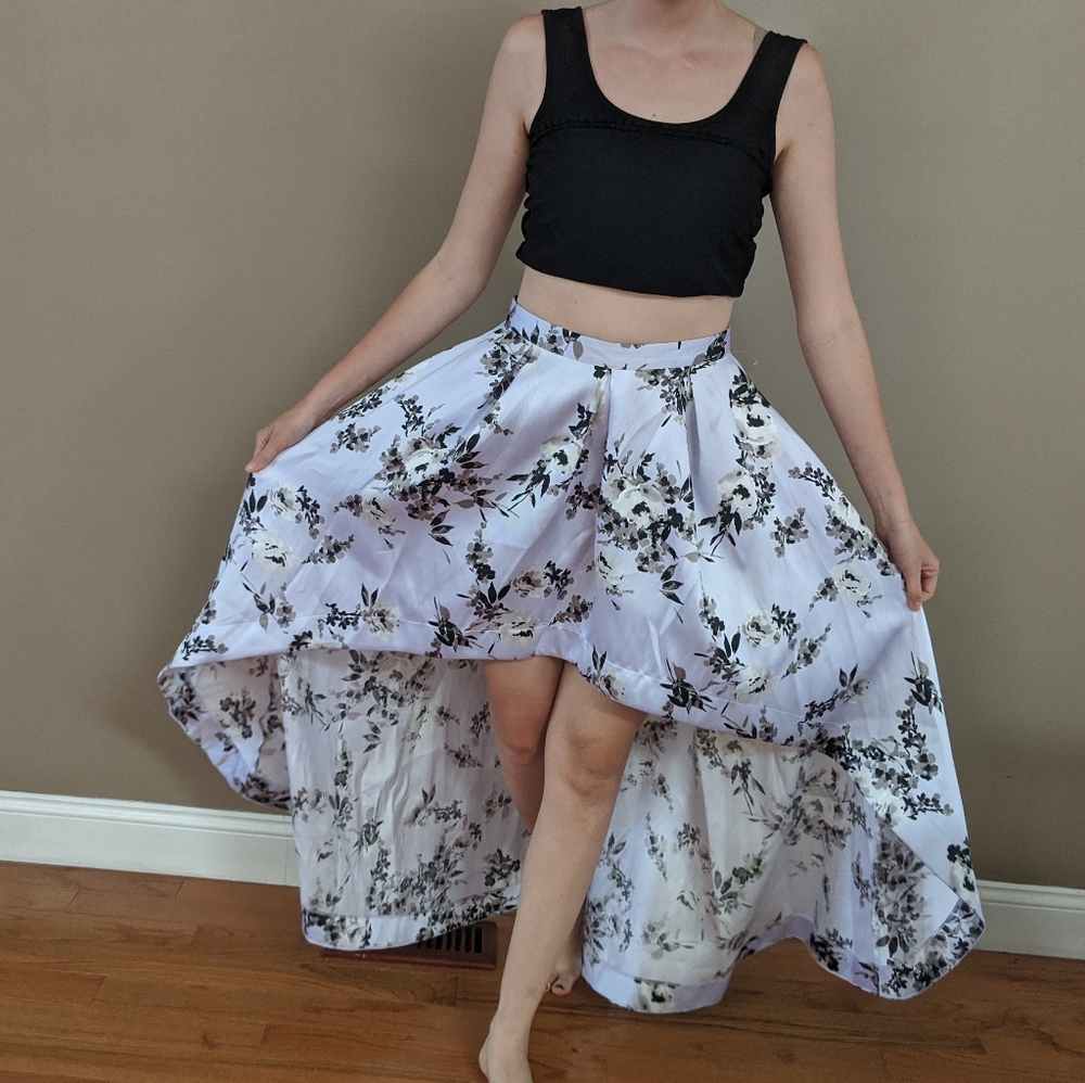 NWT Macy's Speechless Hi-Low Floral Skirt - Picture 11 of 16